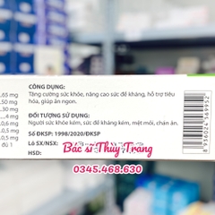 Viên uống tăng cường sức khỏe, nâng cao sức đề kháng IMMUKAN Thymomodulin 80mg, Lysine, Vitamin C, Kẽm gluconat, Vitamin B6, B1, B2 - hộp 30 viên