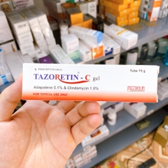 Kem điều trị mụn trứng cá TAZORETIN-C Gel adapalen 0.1%, clindamycin 1% - 15g