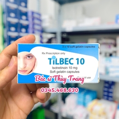 Viên uống điều trị trứng cá TILBEC 10 (Isotretinoin 10mg) - hộp 30 viên
