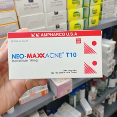 Viên uống điều trị mụn trứng cá NEO-MAXX Acne T10 Isotretinoin 10mg - hộp 30 viên