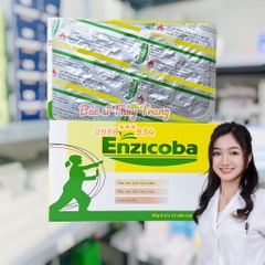 Viên uống giúp chống lão hóa, tăng sức đề kháng, bảo vệ tim mạch Enzicoba - Hộp 60 viên - Nấm men khô chứa Selen 25mg ( 50 mcg Selen), Nấm men khô chứa Crom 25mg (50mcg Crom), Vitamin C 50 mg