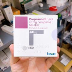 PROPRANOLOL 40mg - hộp 50 viên