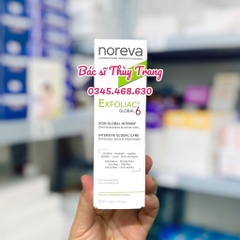 Kem dưỡng giảm mụn, mờ thâm, ngừa mụn tái phát NOREVA Exfoliac Global 6 Intensive Global Care - 30ml