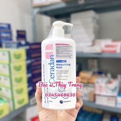 Sữa tắm cho da khô, viêm da cơ địa Ceradan Ceramine Gentle Cleanser 280ml - Làm sạch dịu nhẹ, phục hồi da