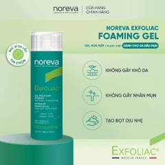 NOREVA sữa rửa mặt chuyên biệt cho da dầu mụn NOREVA EXFOLIAC INTENSIVE FOAMING GEL 200ML