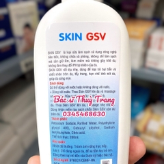 Sữa rửa mặt không chứa xà phòng cho da khô, da nhạy cảm Skin GSV - 200ml