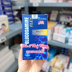 Viên uống giảm triệu chứng đau xương khớp, thoái hóa khớp, cột sống Glucosamine Flex - Hộp 60 viên - Glucosamine 1200mg, Chondroitin 200mg, MSM 500mg, Collagen Type 2 120mg, Vitamin D3 6,25mcg, Arginine 60mcg, Sorbitol 20mg