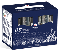 Cà phê Ocean Blue Giftset (Giftset Ocean Blue Vacuum Ground Coffee - plus 2 Inox Filter)