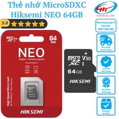 THẺ NHỚ NEO 64GB HIKSEMI - ĐỎ