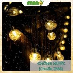 Đèn Led Bi Bọt Trang Trí Năng Lượng Mặt Trời, decor Sân Vườn Trang Trí Ngoài Trời - MINO