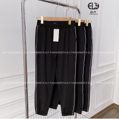 Quần jogger nữ trơn cạp chun chất Mỳ Hàn Cao Cấp ELY viền ly đứng dáng nổi bật phong cách thể thao ELY216