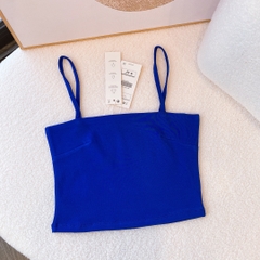 Áo hai dây croptop ELY nữ dáng ôm chiết eo không đệm vải cotton tank top co giãn tốt thoáng mát  freesize ELY223..
