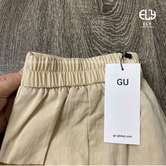 Quần đùi nữ ElyFashionista cạp chun năng động vải đũi hàn mềm mát kiểu trơn basic ELY219