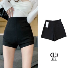 Quần short nữ ELY cạp cao chất umi hàn cao cấp co giãn tốt khóa giọt lệ sau tôn dáng phong cách trẻ trung cá tính ELY222