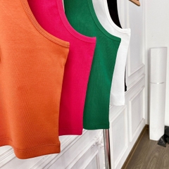 Áo croptop 3 lỗ nữ thun tăm CAO CẤP co giãn tốt ôm sát body tôn dáng ELY269