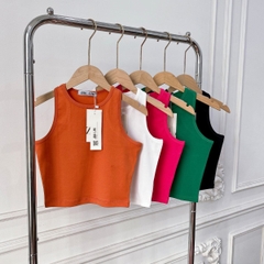 Áo croptop 3 lỗ nữ thun tăm CAO CẤP co giãn tốt ôm sát body tôn dáng ELY269