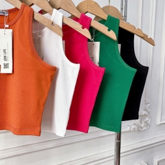 Áo croptop 3 lỗ nữ thun tăm CAO CẤP co giãn tốt ôm sát body tôn dáng ELY269