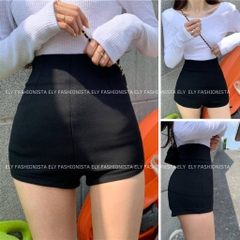Quần short nữ ELY cạp cao chất umi hàn cao cấp co giãn tốt khóa giọt lệ sau tôn dáng phong cách trẻ trung cá tính ELY222