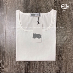 Áo croptop cổ vuông nữ ELY  thun ôm body tanktop 3 lỗ cộc tay cao cấp nhiều màu đen trắng tím nâu hồngELY218