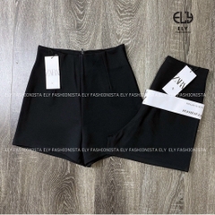 Quần short nữ ELY cạp cao chất umi hàn cao cấp co giãn tốt khóa giọt lệ sau tôn dáng phong cách trẻ trung cá tính ELY222