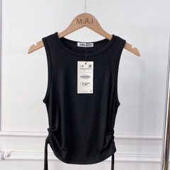 Áo ba lỗ sát nách croptop nữ ôm body ELYFASHIONISTA, chất borip 100% cotton cao cấp, 3 màu trắng đen nâu trẻ trung ELY209