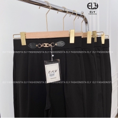 Quần baggy nữ lưng cao dài tôn dáng phối nơ cạp chun cao cấp, quần tây baggy nữ cạp cao đi học đi làm sang chảnh ELY213