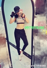 Quần jogger nữ 2 sọc kim tuyếncao cấp, quần thể thao nữ dây rút màu đen chất vải Mỳ Hàn đẹp cạp chun năng động ELY260