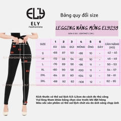 Quần legging nữ dài nâng mông lưng cạp cao giữ nhiệt leggin thun ôm bó vải dày đanh vải ELY239