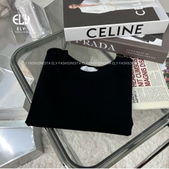 Áo croptop nữ cổ tròn cộc tay vải cotton bozip dày đẹp ôm body cao cấp crotop nữ thun co giãn tốt ELY214A