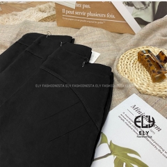 Quần legging nữ dài nâng mông lưng cạp cao giữ nhiệt leggin thun ôm bó vải dày đanh vải ELY239