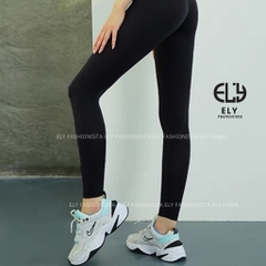 Quần legging nữ dài nâng mông lưng cạp cao giữ nhiệt leggin thun ôm bó vải dày đanh vải ELY239