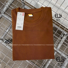 Áo thun nữ cộc tay cánh rơi kiểu phông  form rộng vải cotton đẹp màu trắng đen xanh nâu phong cách năng động ELY240.