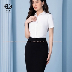 Chân váy bút chì công sở cao cấp Ely Fashion chất Umi Hàn from chuẩn-Váy đầm dáng dài lưng cao đen sang trọng ELY001.