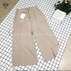 Quần lửng nữ ống rộng culottes Ely fashion chất đũi cao cấp cho mùa hè mát lạnh ELY248