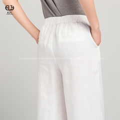 Quần lửng nữ ống rộng culottes Ely fashion chất đũi cao cấp cho mùa hè mát lạnh ELY248