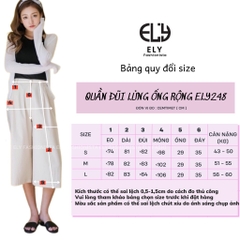 Quần lửng nữ ống rộng culottes Ely fashion chất đũi cao cấp cho mùa hè mát lạnh ELY248