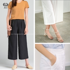 Quần lửng nữ ống rộng culottes Ely fashion chất đũi cao cấp cho mùa hè mát lạnh ELY248