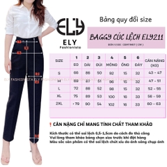 Quần tây baggy nữ lưng cao Ely fashion kiểu dáng công sở Basic, quần baggy nữ cúc bấm lệch thanh lịch ELY211