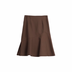 Chân váy đuôi cá dài ngang gối cạp cao vải cotton 2 biên 2 lớp đẹp phong cách hàn quốc ELY225