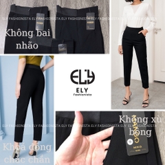 Quần tây nữ lưng cao Ely fashion kiểu baggy nữ công sở đi học thời trang dễ phối đồ đẹp ELY228