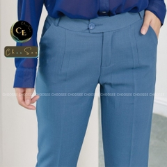 Quần tây nữ Choosee lưng cạp cao âu công sở đẹp màu đen xanh xám đồ đi học form chuẩn tôn dáng CHS268