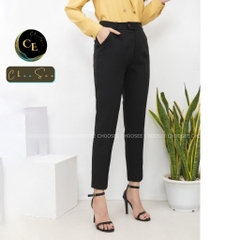Quần tây nữ Choosee lưng cạp cao âu công sở đẹp màu đen xanh xám đồ đi học form chuẩn tôn dáng CHS268