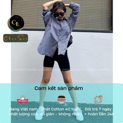 Quần legging đùi nữ Choosee vải thun cao cấp short biker nữ đồ mặc nhà dáng ôm bó lưng cao tập gym yoga CHS241