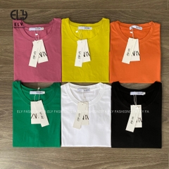 Áo phông nữ cổ tròn cotton tay hến sát nách phong cách hàn quốc from rộng ba lỗ thun trơn basic ELY210.