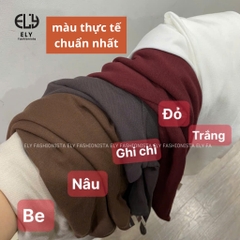 Áo croptop nữ tay dài cao cổ chất vải cotton lót lông kiểu cổ lọ cao cấp giữ nhiệt dáng ôm body đẹp ELY280