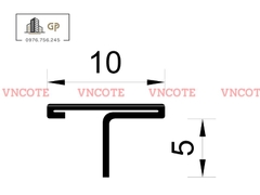 Nẹp inox chữ T10mm màu vàng bóng