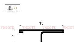 Nẹp inox chữ T15mm màu vàng xước