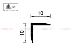 Nẹp nhôm chữ V10 màu trắng bóng