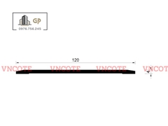 Nẹp nhôm khe co giãn bê tông KCG-120