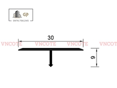 Nẹp nhôm chữ T30 màu vàng bóng